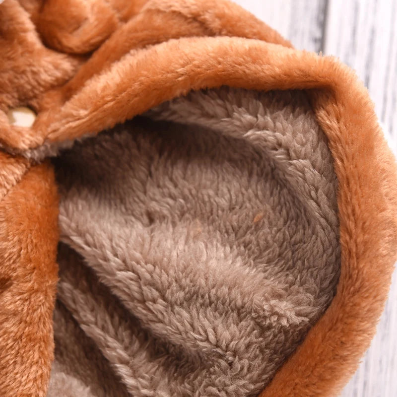 Funny Halloween Pet Costume - Warm Fleece Coat for Small & Medium Dogs