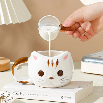 Patexy™ Cute Cat Ceramic Mug with Handmade