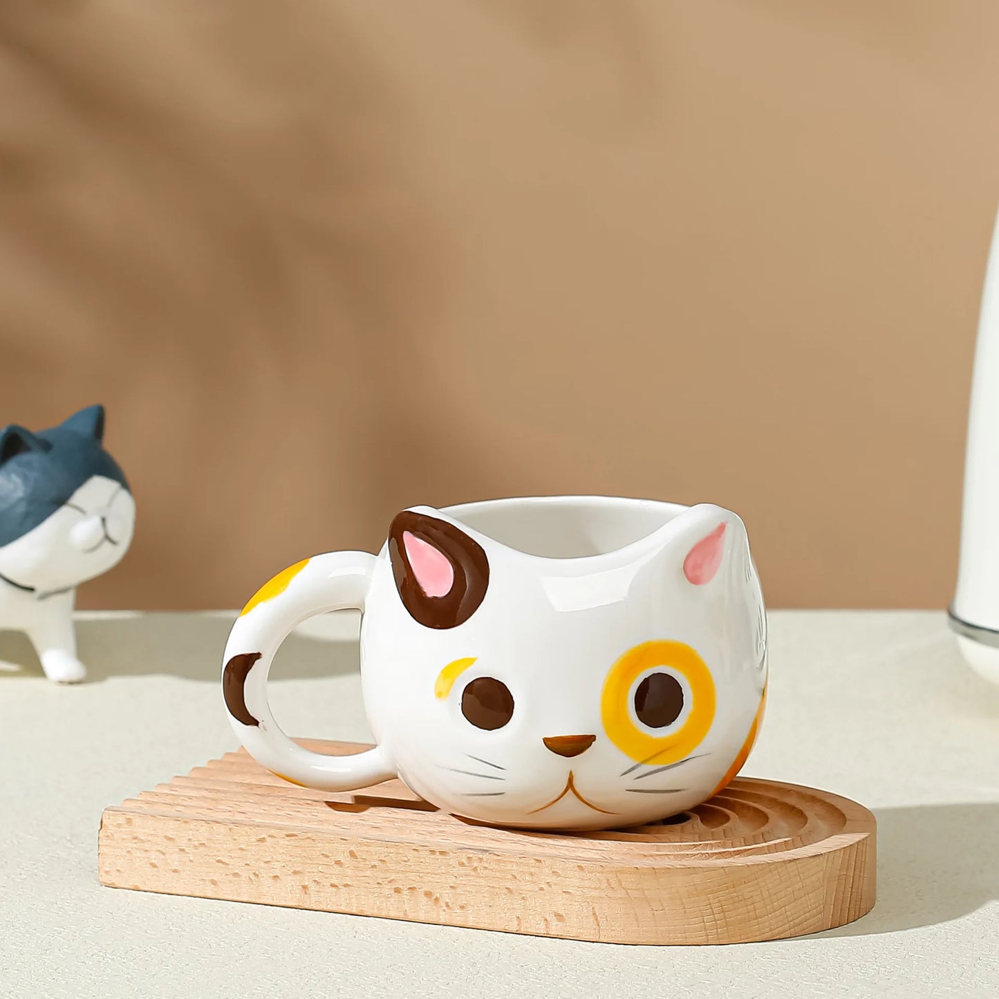 Patexy™ Cute Cat Ceramic Mug with Handmade