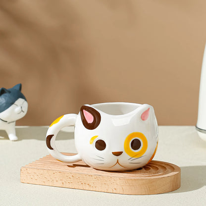 Patexy™ Cute Cat Ceramic Mug with Handmade