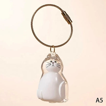 Patexy™Cat Memorial Keychain - Handmade Pet Hair Keepsake & Storage Container