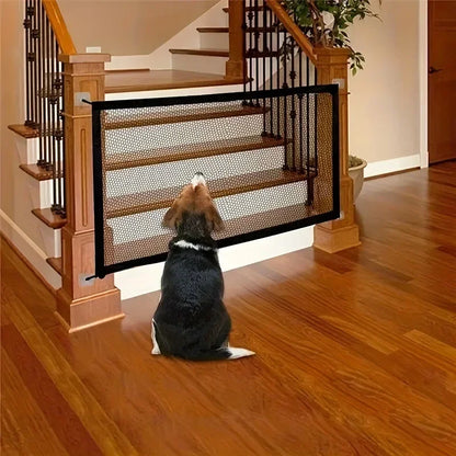 Patexy™Heavy Duty Dog Barrier Gate – Foldable Mesh Pet Security Fence