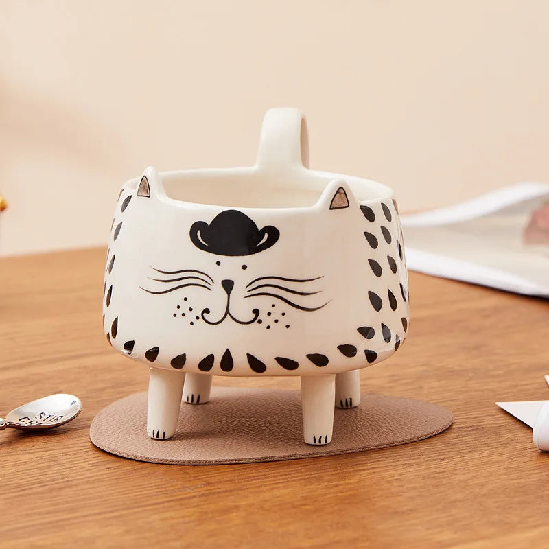 Patexy™ Cat Mug with 4 Legs Cat Cute Coffee Mug