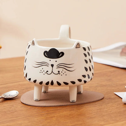 Patexy™ Cat Mug with 4 Legs Cat Cute Coffee Mug