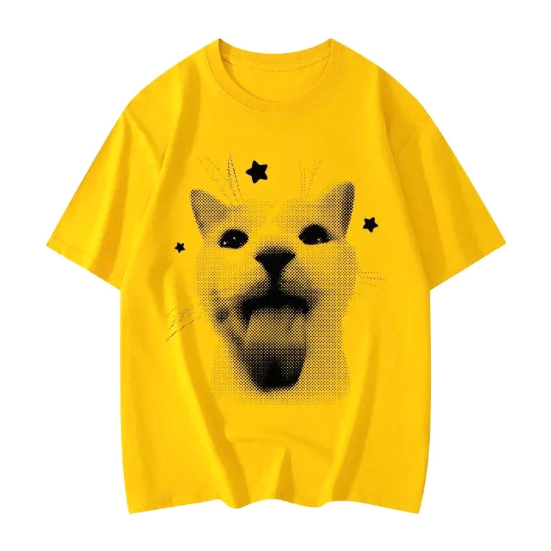 Patexy™T-Shirts Funny Cat Meme Graphic 