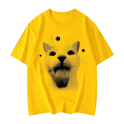Patexy™T-Shirts Funny Cat Meme Graphic 