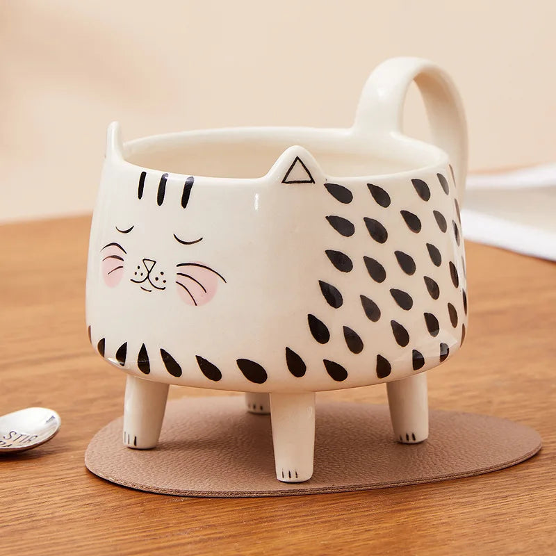 Patexy™ Cat Mug with 4 Legs Cat Cute Coffee Mug