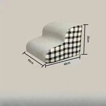 1Pc Pet Stairs for Sofa & Bed, 2/3 Step Foam Ramp for Small Senior Dogs, Portable Non-Slip Steps to Relieve Joints