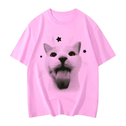 Patexy™T-Shirts Funny Cat Meme Graphic 